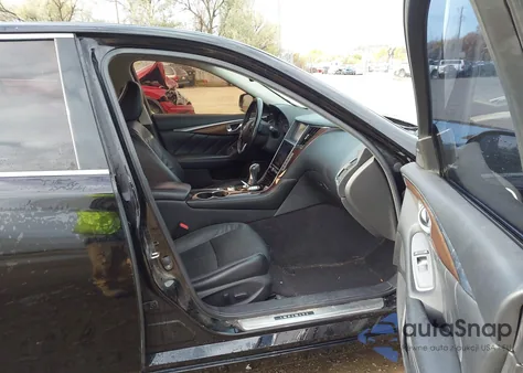 2014 Infiniti Q50 Hybrid Premium from USA, damaged, VIN JN1AV7AR6EM700247